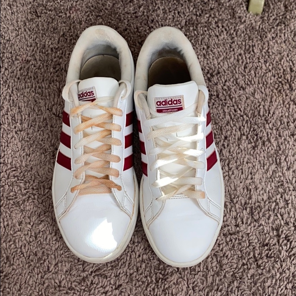 Adidas Maroon Superstar Sneakers